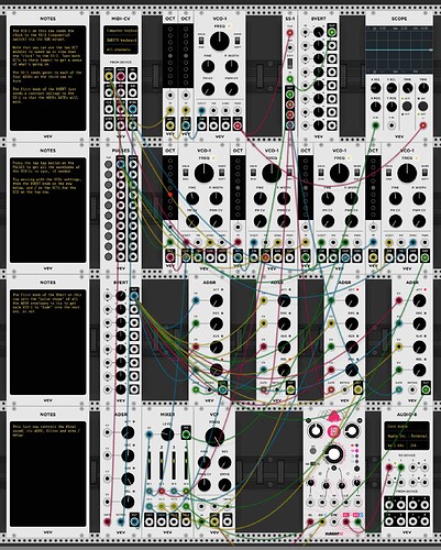 Sequential Switch Waveshaper patch in VCV Rack