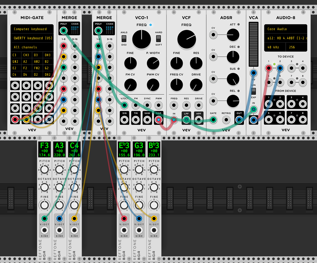 Gated Chords example Plugins & Modules VCV Community