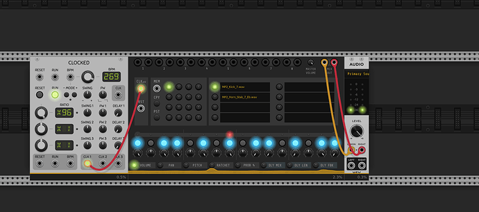 Groovebox Snip Volume turned right up