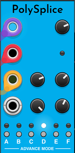 Mock up of Advance Mode buttons on front panel