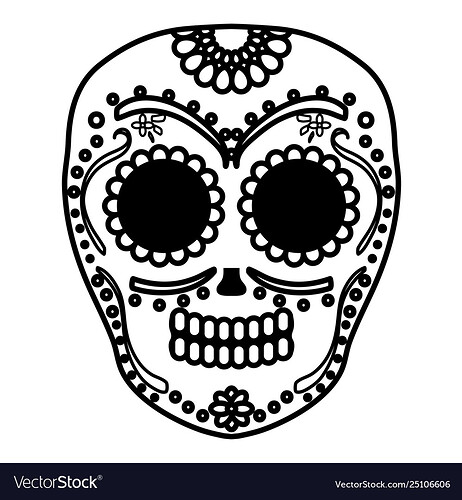 mexican-skull-death-mask-vector-25106606