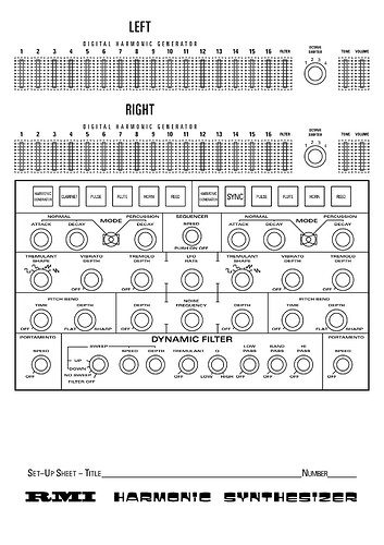 RMI Harmonic Synthesizer Setup Sheet