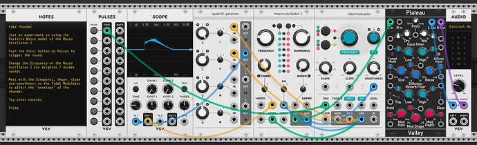 Fake Thunder VCV Rack 2 Patch