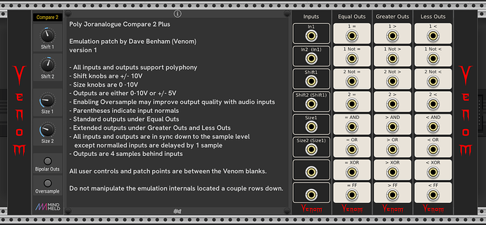 Joranalogue Compare 2 UI