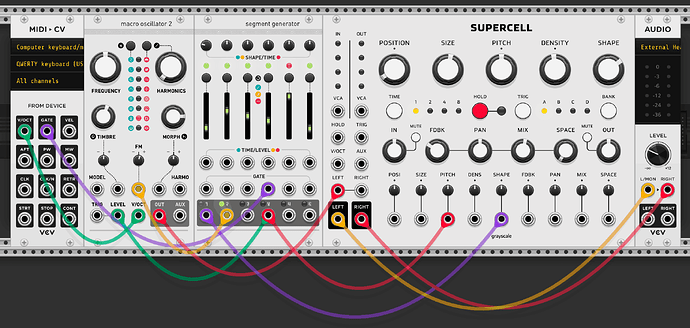 VCV Rack 2 patch for an 80s ZTT / Art of Noise / Fairlight type mono choir voice thing