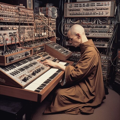 purf_a_monk_meditating_over_a_modular_synthesizer_9a8c7328-d3cd-4318-8e3f-3e8499230ef4