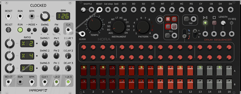 Hora drum sequencer / clock input question. - Plugins & Modules