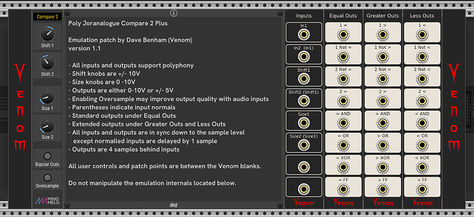 Joranalogue Compare 2 v1.1 UI