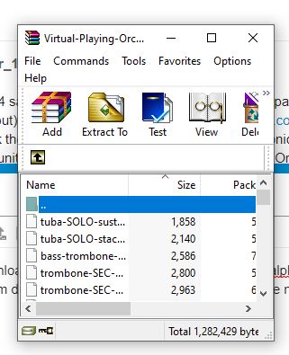 Virtual playing orchestra files problem