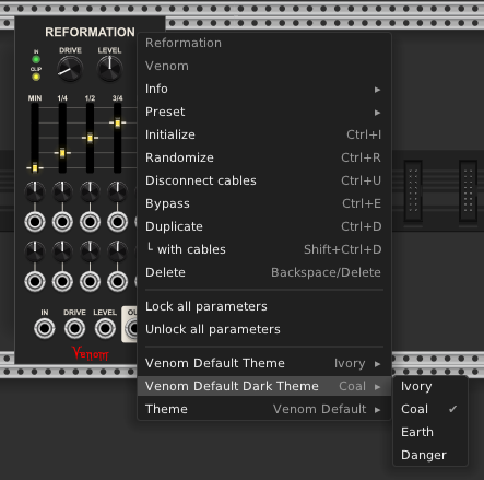 Venom Default Dark Theme